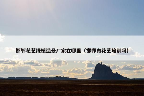 邯郸花艺绿植造景厂家在哪里（邯郸有花艺培训吗）