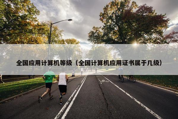 全国应用计算机等级（全国计算机应用证书属于几级）