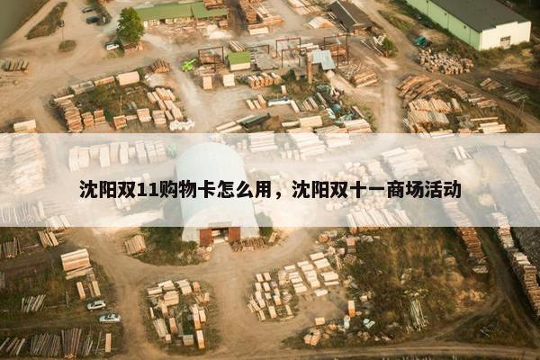 沈阳双11购物卡怎么用，沈阳双十一商场活动