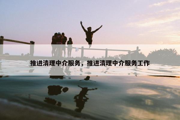 推进清理中介服务，推进清理中介服务工作