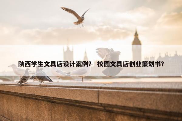 陕西学生文具店设计案例？ 校园文具店创业策划书？