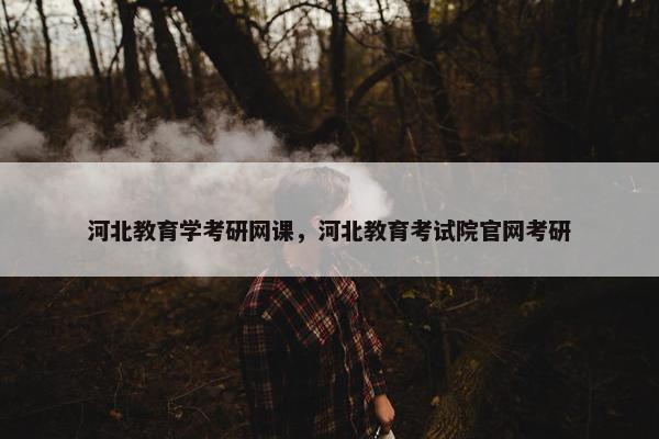 河北教育学考研网课，河北教育考试院官网考研
