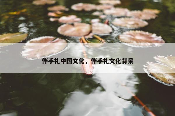 伴手礼中国文化，伴手礼文化背景