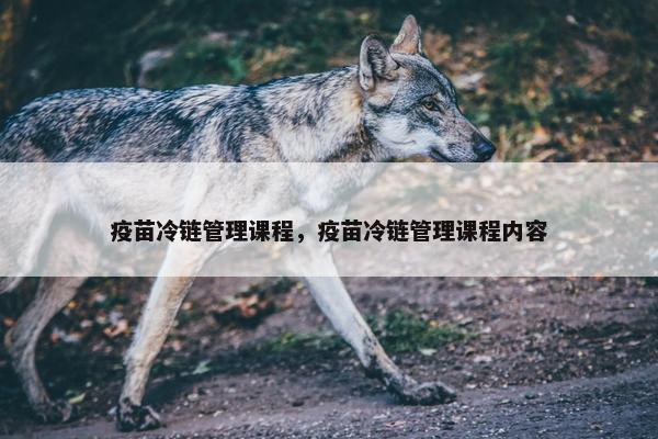疫苗冷链管理课程，疫苗冷链管理课程内容