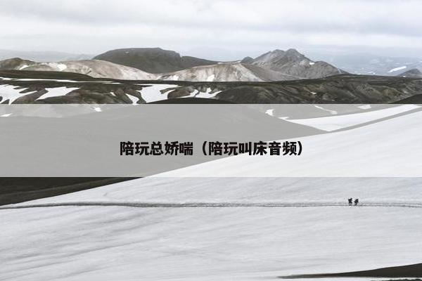 陪玩总娇喘（陪玩叫床音频）