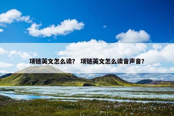 项链英文怎么读？ 项链英文怎么读音声音？