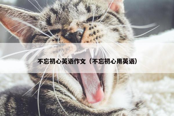 不忘初心英语作文（不忘初心用英语）