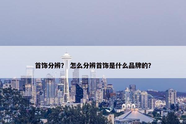 首饰分辨？ 怎么分辨首饰是什么品牌的？
