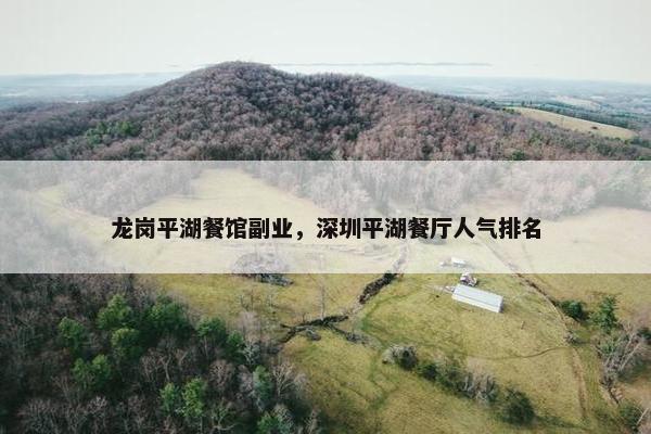 龙岗平湖餐馆副业，深圳平湖餐厅人气排名