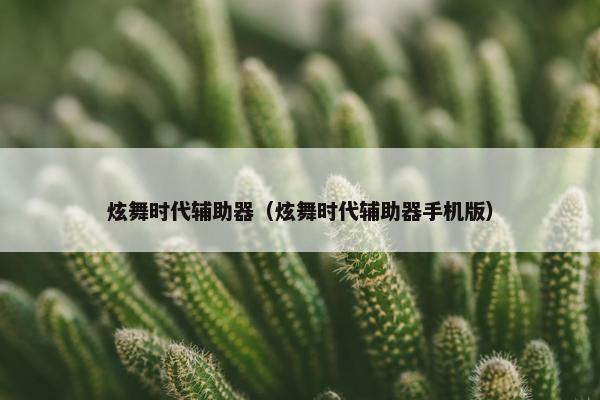 炫舞时代辅助器（炫舞时代辅助器手机版）