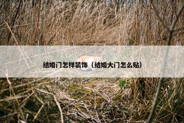 结婚门怎样装饰（结婚大门怎么贴）