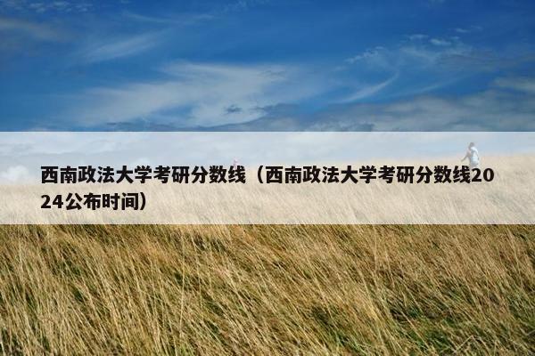 西南政法大学考研分数线（西南政法大学考研分数线2024公布时间）