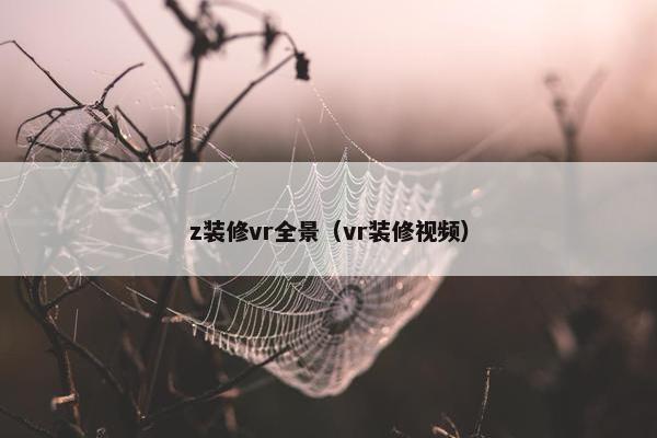 z装修vr全景（vr装修视频）