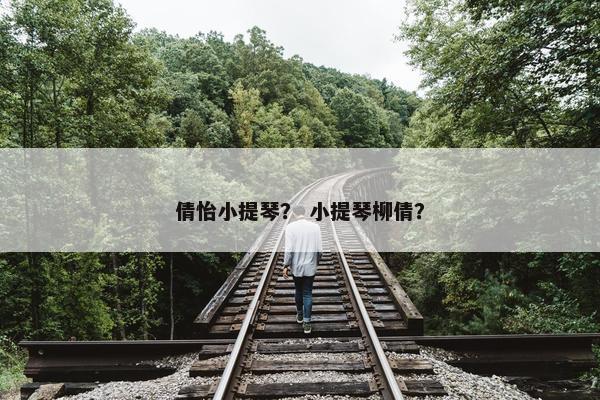 倩怡小提琴？ 小提琴柳倩？