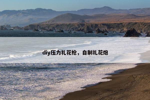diy压力礼花枪，自制礼花炮