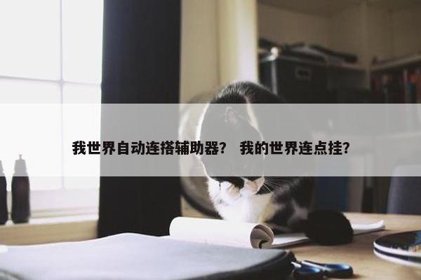 我世界自动连搭辅助器？ 我的世界连点挂？