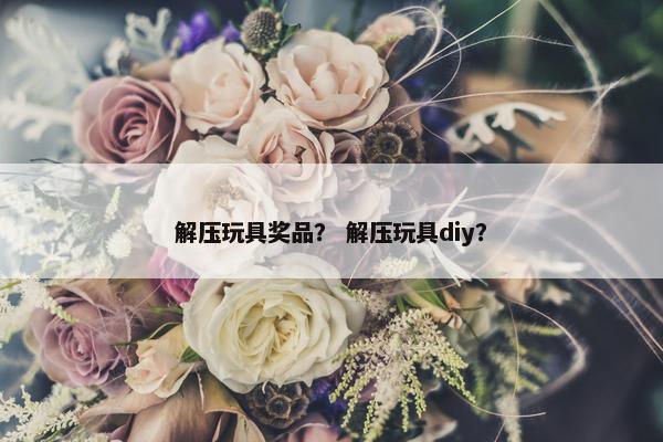解压玩具奖品？ 解压玩具diy？