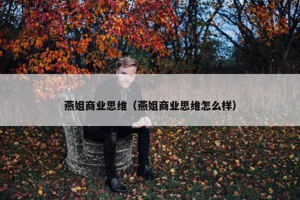 燕姐商业思维（燕姐商业思维怎么样）