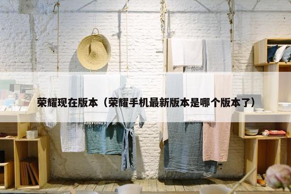 荣耀现在版本（荣耀手机最新版本是哪个版本了）