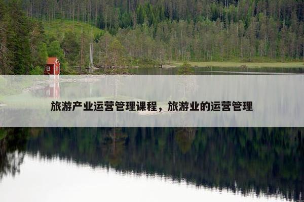 旅游产业运营管理课程，旅游业的运营管理