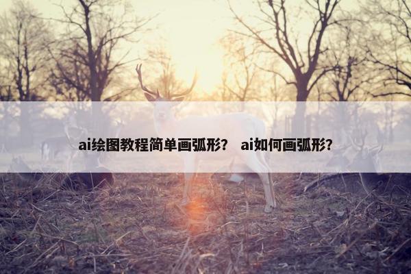 ai绘图教程简单画弧形？ ai如何画弧形？