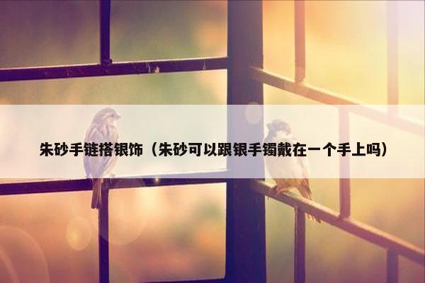 朱砂手链搭银饰（朱砂可以跟银手镯戴在一个手上吗）