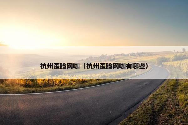 杭州歪脸网咖（杭州歪脸网咖有哪些）