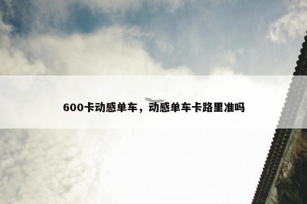 600卡动感单车，动感单车卡路里准吗
