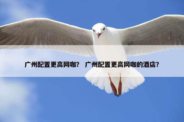 广州配置更高网咖？ 广州配置更高网咖的酒店？