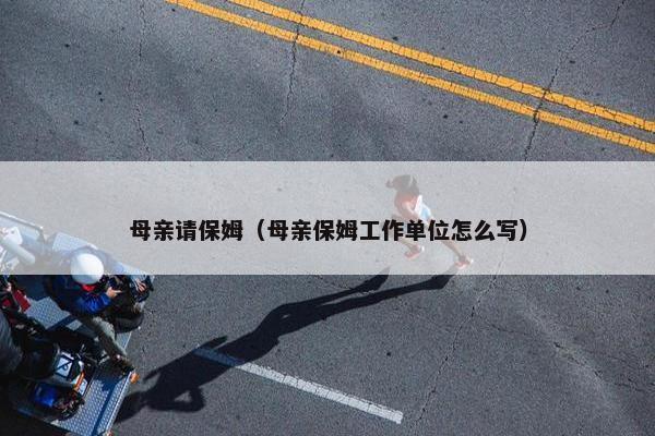 母亲请保姆（母亲保姆工作单位怎么写）