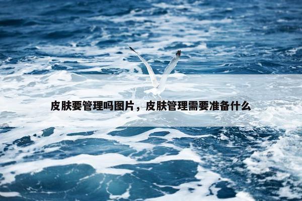 皮肤要管理吗图片，皮肤管理需要准备什么