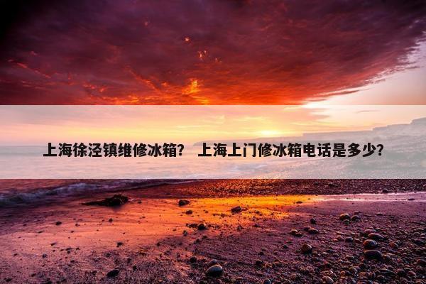 上海徐泾镇维修冰箱？ 上海上门修冰箱电话是多少？