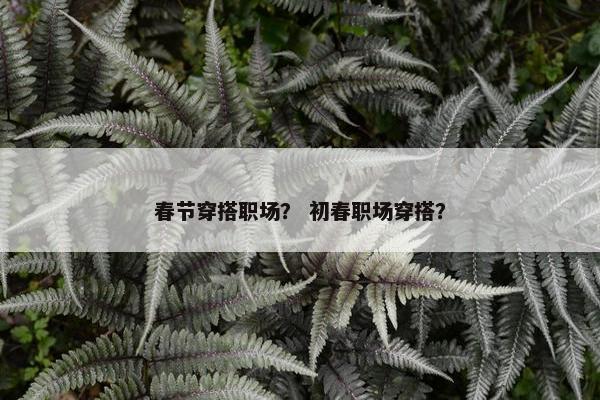 春节穿搭职场？ 初春职场穿搭？
