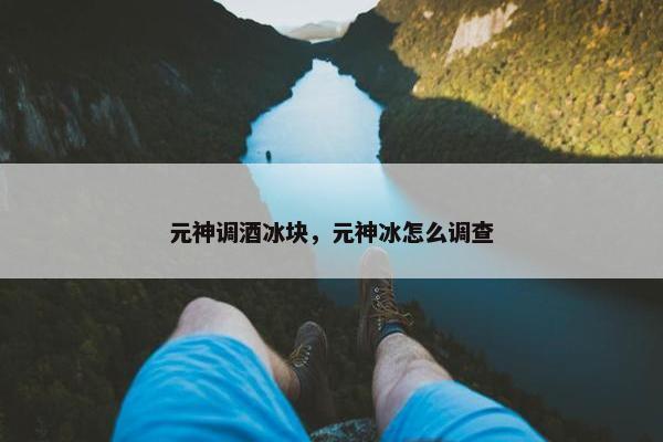 元神调酒冰块，元神冰怎么调查