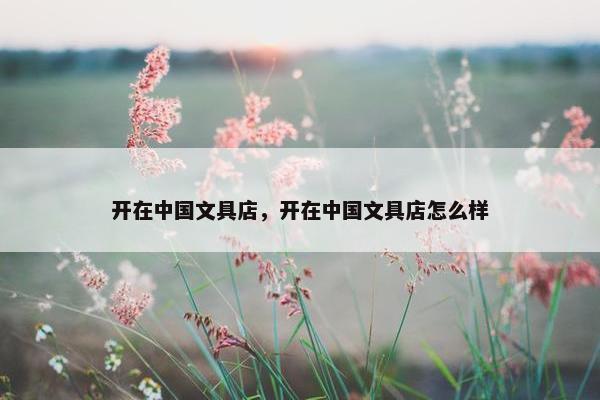 开在中国文具店，开在中国文具店怎么样