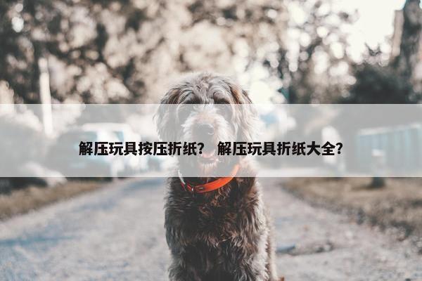 解压玩具按压折纸？ 解压玩具折纸大全？