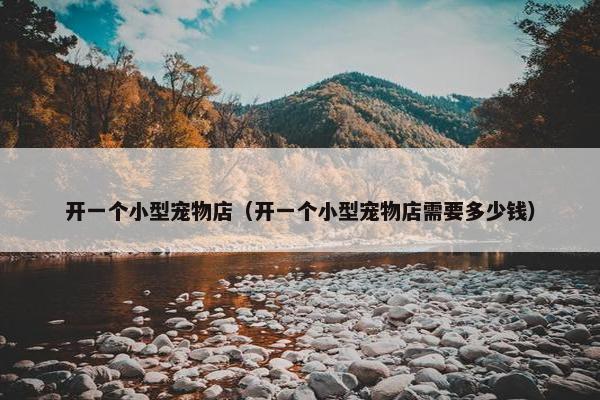 开一个小型宠物店（开一个小型宠物店需要多少钱）