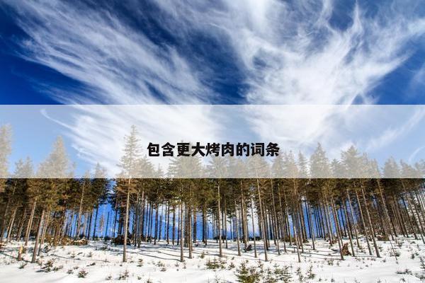 包含更大烤肉的词条