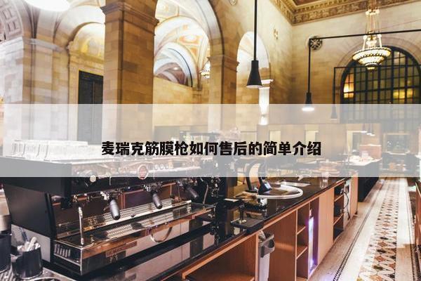 麦瑞克筋膜枪如何售后的简单介绍