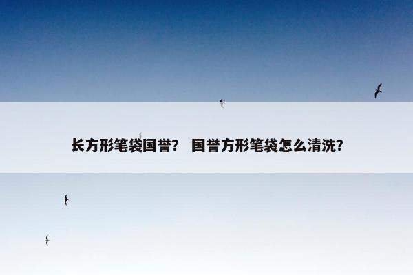 长方形笔袋国誉？ 国誉方形笔袋怎么清洗？