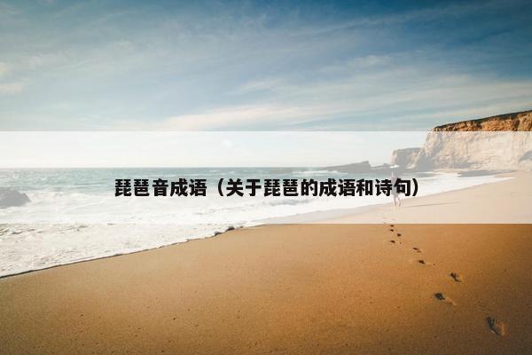 琵琶音成语（关于琵琶的成语和诗句）