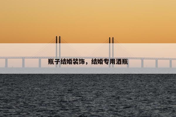 瓶子结婚装饰，结婚专用酒瓶
