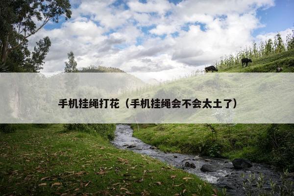 手机挂绳打花（手机挂绳会不会太土了）