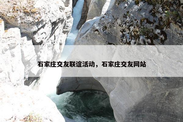 石家庄交友联谊活动，石家庄交友网站
