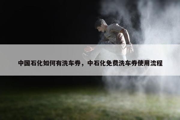 中国石化如何有洗车券，中石化免费洗车券使用流程
