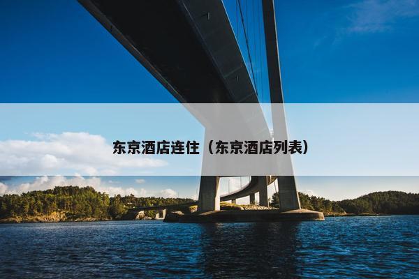 东京酒店连住（东京酒店列表）