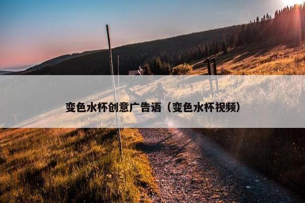 变色水杯创意广告语（变色水杯视频）