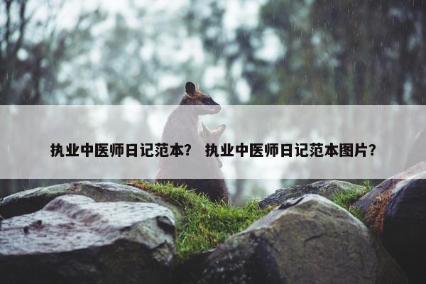 执业中医师日记范本？ 执业中医师日记范本图片？