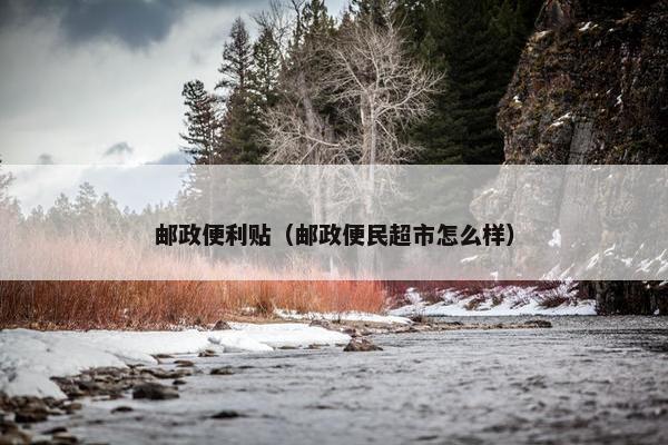 邮政便利贴（邮政便民超市怎么样）