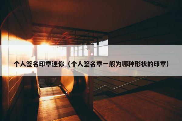个人签名印章迷你（个人签名章一般为哪种形状的印章）